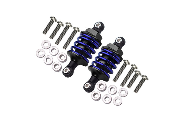 Aluminum Front Or Rear Spring Dampers (47mm) For 1:10 R/C Cars - 1Pr Set Black - JTeamhobbies