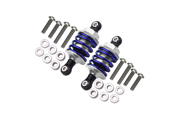 Aluminum Front Or Rear Spring Dampers (47mm) For 1:10 R/C Cars - 1Pr Set Silver