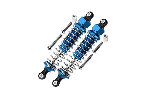 Aluminum Rear Adjustable Plastic Ball Top 90mm Damper Shocks For Tamiya 1/10 RC Cars DT-03 Upgrade Parts - Sky Blue