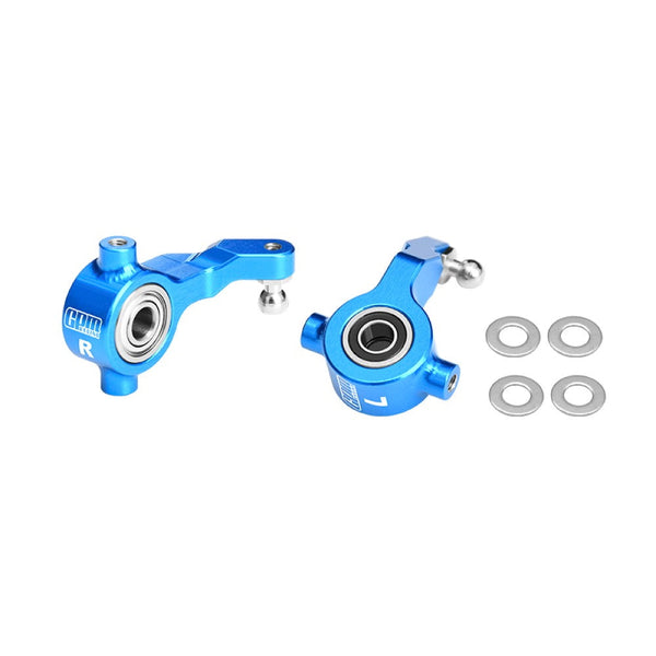 Aluminum 7075-T6 Alloy Front Steering Blocks With Oversize Bearing For Tamiya 1:10 DT-04 R/C Fighter NXGEN-58741 Upgrades - Sky Blue
