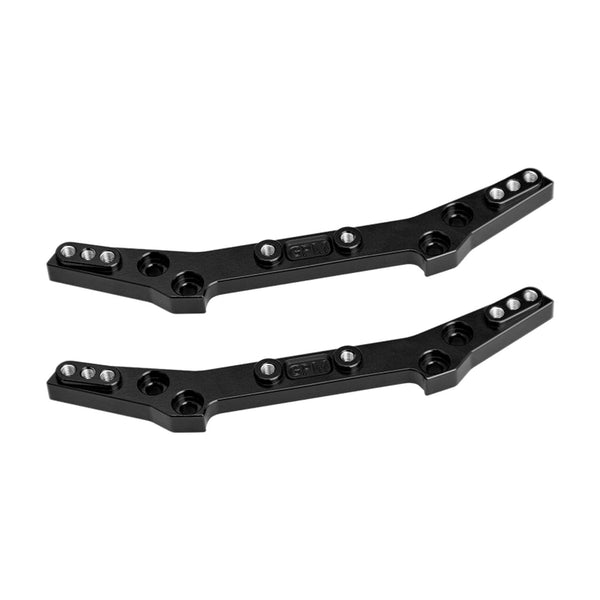 Aluminum 7075-T6 Alloy Front & Rear Shock Tower For Tamiya 1:10 DT-04 R/C Fighter NXGEN-58741 Upgrades - Black