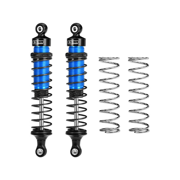 Aluminum 6061-T6 Alloy Rear Adjustable Spring Shock Absorber 95mm For Tamiya 1:10 DT-04 R/C Fighter NXGEN-58741 Upgrades - Sky Blue