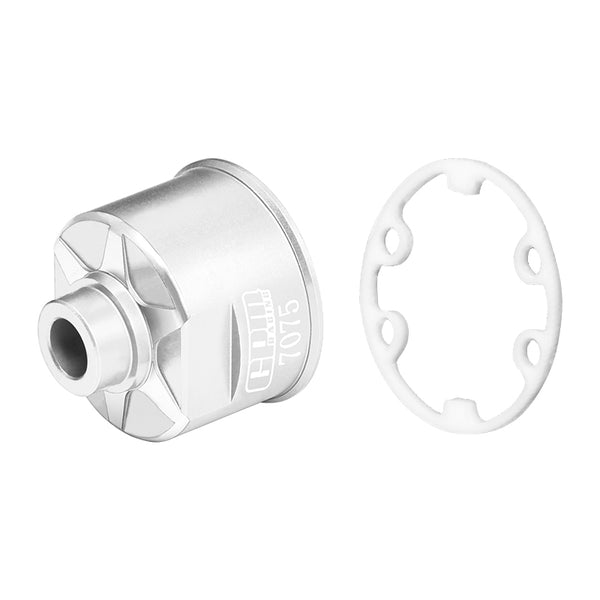 Aluminium 7075-T6 Front Or Rear Diff Case For Traxxas 1:10 E-Revo Brushless / SLASH 4X4 / FORD GT 4-TEC 2.0 / RUSTLER 4X4 VXL / STAMPEDE 4X4 VXL / HOSS 4X4 VXL / 4-TEC 3.0 / 1:7  XO-01 Upgrades - Silver
