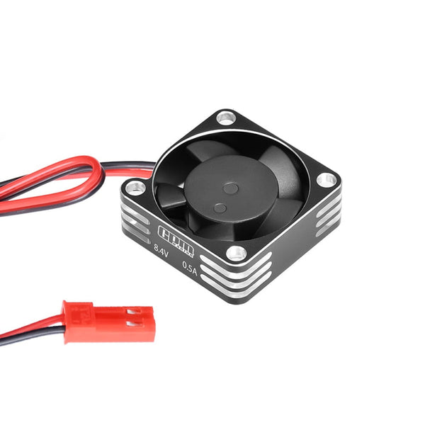 Aluminum 6061-T6 Alloy Metal Frame Waterproof Cooling Fan 35X10mm High Speed 20000RPM - Black