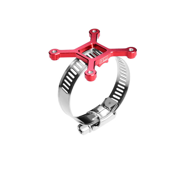 Aluminum 7075-T6 Alloy+304 Stainless Steel 40X40mm RC Cooling Fan Ajustable Mount For 28-42 Series Motor - Red