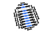 Aluminum Tie Rods For 1/10 Traxxas Ford GT 4-Tec 2.0 83056-4 / 4-Tec 3.0 93054-4 - 9Pc Set Blue