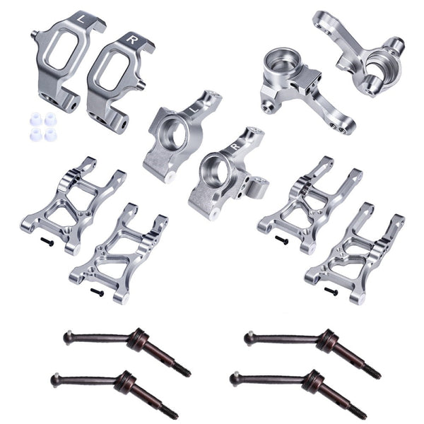 Aluminum Essential Conversion Kit For Traxxas 1/10 FORD GT 4-TEC 2.0 & 3.0 Upgrades - Gray Silver