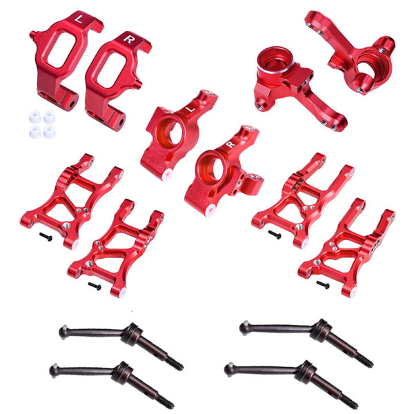 Aluminum Essential Conversion Kit For Traxxas 1/10 FORD GT 4-TEC 2.0 & 3.0 Upgrades - Red