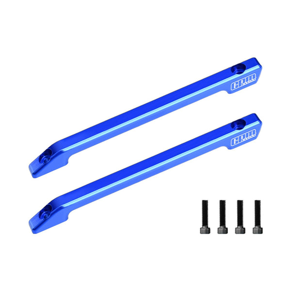Aluminum 7075-T6 Alloy Roof Skid Rail For Vanquish 1:10 H10 Optic Kit / Yokohama RTR / Sparco RTR Rock Crawler Upgrades - Blue