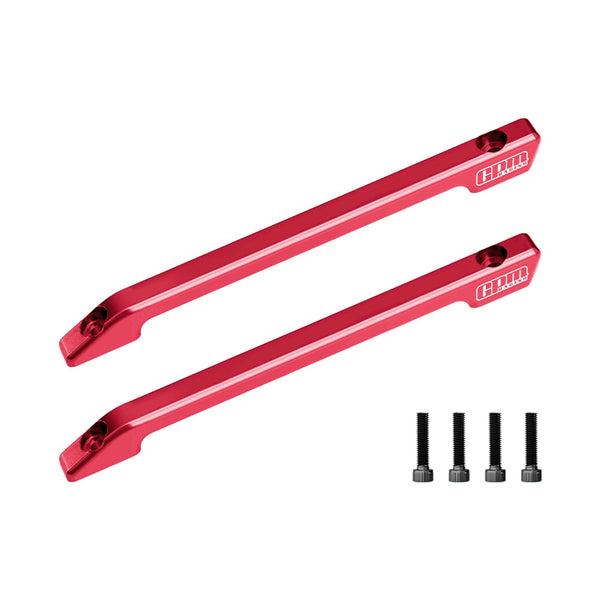 Aluminum 7075-T6 Alloy Roof Skid Rail For Vanquish 1:10 H10 Optic Kit / Yokohama RTR / Sparco RTR Rock Crawler Upgrades - Red