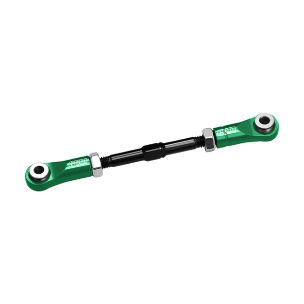 4140 CARBON STEEL + Aluminum 7075-T6 ALLOY SERVO STEERING LINK Vanquish 1:10 H10 Optic Kit / Yokohama RTR / Sparco RTR Rock Crawler Upgrades - Green