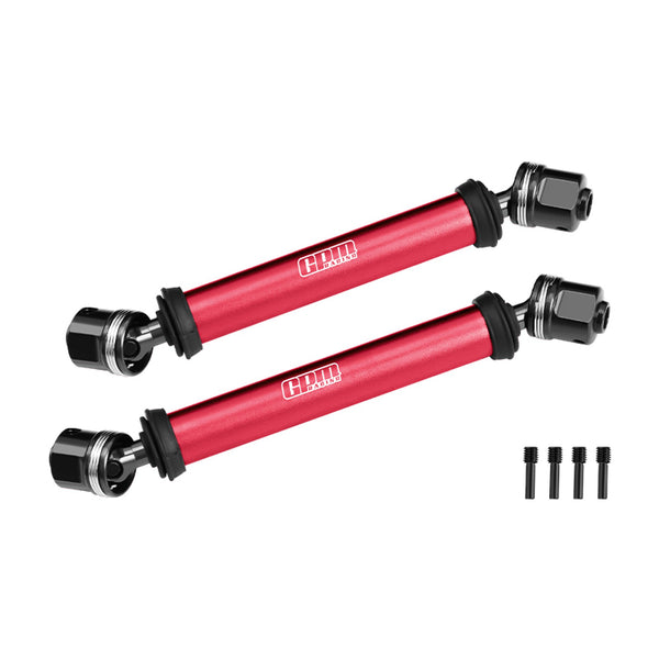 4140 Carbon Steel+Alloy 6061-T6 Center CVD Drive Shaft For Vanquish 1:10 H10 Optic Kit / Yokohama RTR / Sparco RTR Rock Crawler Upgrades - Red