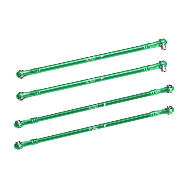 Aluminum 7075-T6 Alloy Upper Link Bar Set For Vanquish 1:10 H10 Optic Kit / Yokohama RTR / Sparco RTR Rock Crawler Upgrades - Green