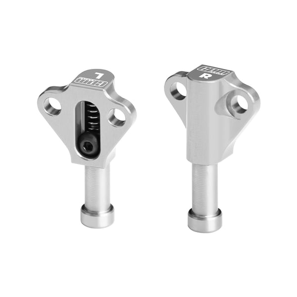 Aluminum 7075-T6 Alloy Machined Bump Stops For Vanquish 1/10 H10 Optic Yokohama RTR Sparco RTR VS4-10 Rock Crawler Upgrades - Silver