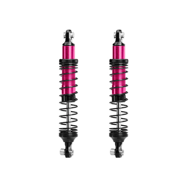 6061-T6 Alloy Front Or Rear Adjustable 89mm Shock Set for Vanquish 1:10 H10 Optic/Yokohama/Sparco Rock Crawler Upgrades - Pink
