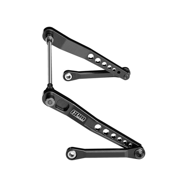 Aluminum 7075-T6 Alloy Rear Sway Bar Set For Vanquish 1:10 H10 Optic Kit / Yokohama RTR / Sparco RTR Rock Crawler Upgrades - Black