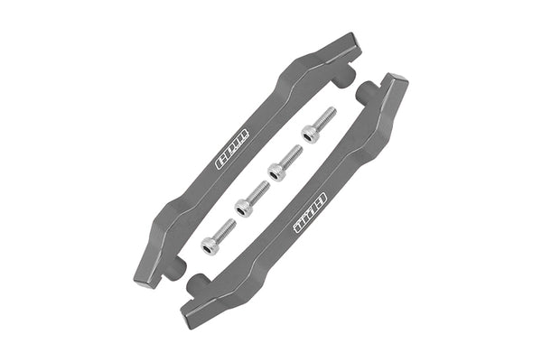 Aluminum Roof Skid Plate For Traxxas HOSS 4X4 VXL (90076-4) - 6Pc Set Gray Silver