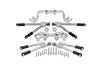 Aluminum Front & Rear Tie Rods With Stabilizer For 1/10 Traxxas HOSS 4X4 VXL 90076-4 - 24Pc Set Silver