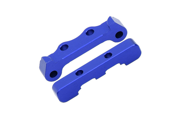 Losi 1/18 Mini-T 2.0 2WD Stadium Truck Aluminum Rear Lower Suspension Arm Mount - 2Pc Set Blue