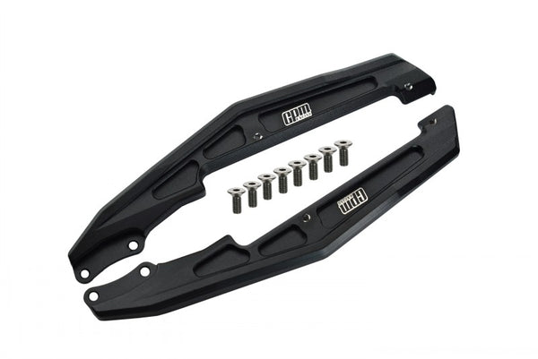 Losi 1/18 Mini-T 2.0 2WD Stadium Truck Aluminum Chassis Side Bars - 10Pc Set Black