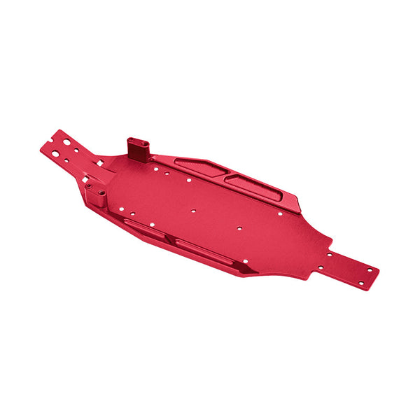 Aluminum 7075 Alloy Chassis Plate for LOSI 1/24 Micro-B 2WD Buggy RTR-LOS00007 Upgrade Parts - Red