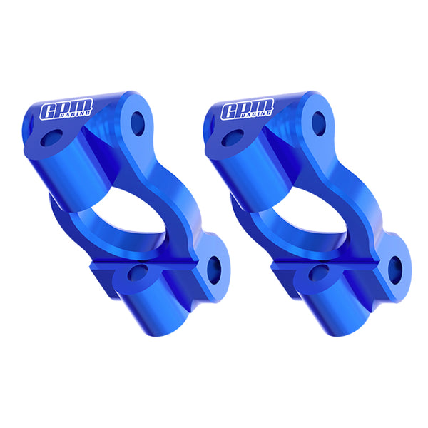 Aluminium 7075 Alloy Front Caster Blocks for LOSI 1:24 Micro-B 2WD Buggy RTR-LOS00007 / 1:28 Micro-T 2S 2WD RTR Stadium Truck-LOS-1392 Upgrades - Blue