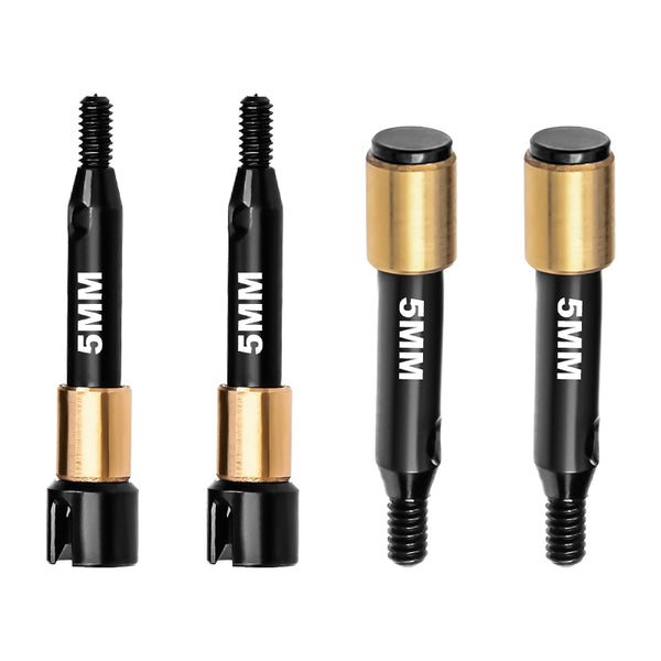 4140 Carbon Steel Front & Rear Drive Shafts (+5mm Wide) for LOSI 1:24 Micro-B 2WD Buggy RTR-LOS00007 / 1:28 Micro-T 2S 2WD RTR Stadium Truck-LOS-1392 Upgrades - Black - JTeamhobbies