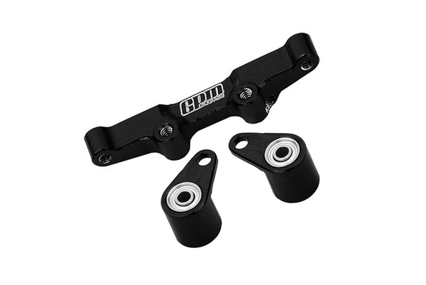 Aluminum 7075 Alloy Steering Rack For LOSI 1/24 Micro-B 2WD Buggy RTR-LOS00007 Upgrade Parts - Black