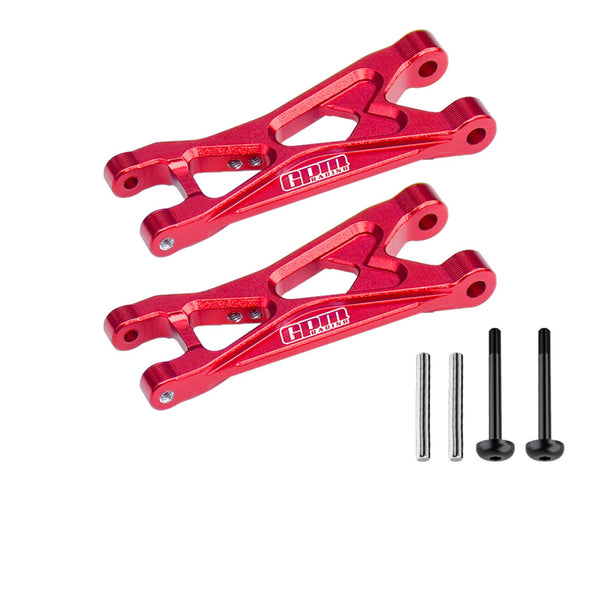 Aluminium 7075 Alloy Rear Lower Arms for LOSI 1:24 Micro-B 2WD Buggy RTR-LOS00007 / 1:28 Micro-T 2S 2WD RTR Stadium Truck-LOS-1392 Upgrades - Red