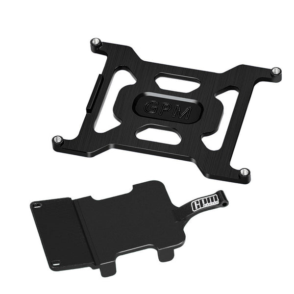 Aluminum 7075 Alloy Battery Holder & Electronics And Receiver Mounting Plate For LOSI 1/24 Micro-B 2WD Buggy RTR-LOS00007 Upgrades - Black