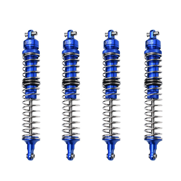 Aluminum Upgrade Combo Set B (Front+Rear Spring Dampers 130mm) For Losi 1:8 LMT 4WD Solid Axle Monster Truck LOS04022 / Mega Truck Brushless LOS04024 / LMT Grave Digger / Sonuva Digger LOS04021 - Blue