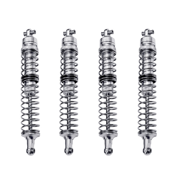 Aluminum Upgrade Combo Set B (F+R Spring Dampers 130mm) For Losi 1:8 LMT 4WD Solid Axle Monster Truck LOS04022 / LMT Mega Truck Brushless LOS04024 / LMT Grave Digger / Son-uva Digger LOS04021 - Silver