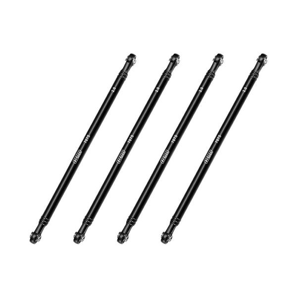 Aluminum 7075-T6 Alloy Upper Link Bar Set For LOSI 1/8 LMT 2.0 Grave Digger 4X4 Solid Axle Brushless Monster Truck-LOS04028 Upgrades - Black