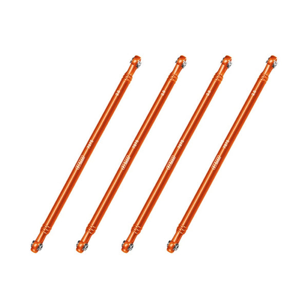 Aluminum 7075-T6 Alloy Upper Link Bar Set For LOSI 1/8 LMT 2.0 Grave Digger 4X4 Solid Axle Brushless Monster Truck-LOS04028 Upgrades - Orange
