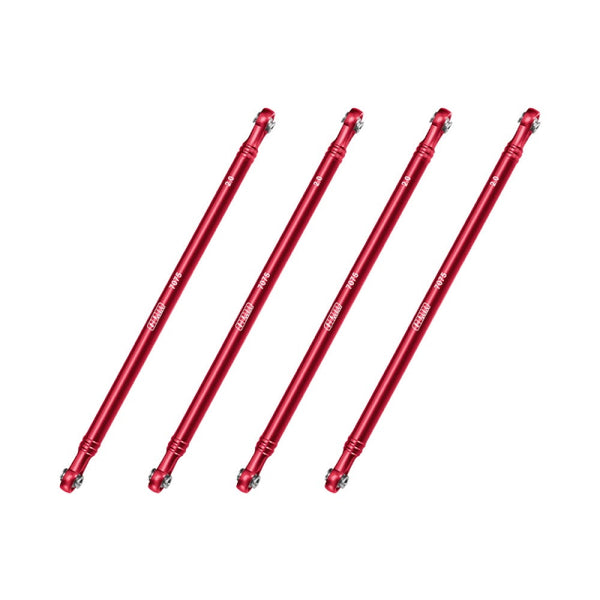 Aluminum 7075-T6 Alloy Upper Link Bar Set For LOSI 1/8 LMT 2.0 Grave Digger 4X4 Solid Axle Brushless Monster Truck-LOS04028 Upgrades - Red