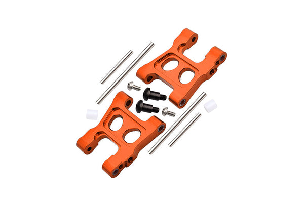 Aluminum 7075 Alloy Front Or Rear Lower Suspension Arms For Traxxas 1/18 4WD LaTrax Rally 75054 Upgrade Parts - Orange