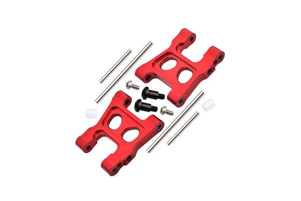 Aluminum 7075 Alloy Front Or Rear Lower Suspension Arms For Traxxas 1/18 4WD LaTrax Rally 75054 Upgrade Parts - Red