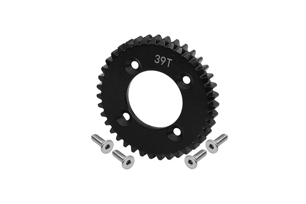 Losi 1:10 Lasernut U4 Tenacity LOS03028 / Tenacity DB Pro LOS03027V2 Upgrade Parts Harden Steel #45 Spur Gear 39T - 5Pc Set Black