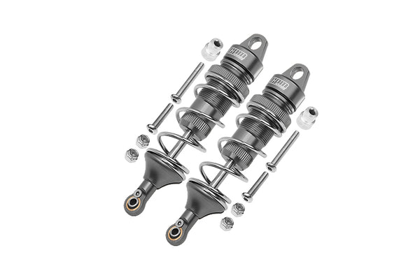 Losi 1:10 Lasernut U4 Tenacity LOS03028 / Tenacity DB Pro LOS03027V2 Upgrade Parts Aluminum Rear Thickened Spring Dampers 101mm - 12Pc Set Gray Silver