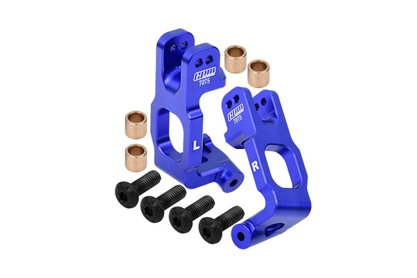 Aluminum 7075 Front C Hubs For LOSI 1/6 8IGHT-X Super Lasernut 4WD Brushless Buggy-LOS04019 / 1:8 8IGHT-XE Sensored Brushless Buggy-LOS04018 / 8IGHT-XTE Sensored Brushless Truggy-LOS04020 - Blue