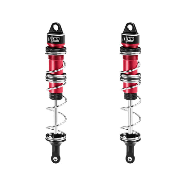 Aluminum 6061-T6 Alloy Rear Double Section Spring Dampers 135mm For LOSI 1/6 8IGHT-X Super Lasernut 4WD Brushless Buggy RTR-LOS04019 Upgrades - Red