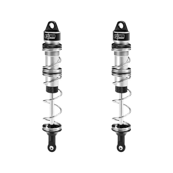 Aluminum 6061-T6 Alloy Rear Double Section Spring Dampers 135mm For LOSI 1/6 8IGHT-X Super Lasernut 4WD Brushless Buggy RTR-LOS04019 Upgrades - Silver