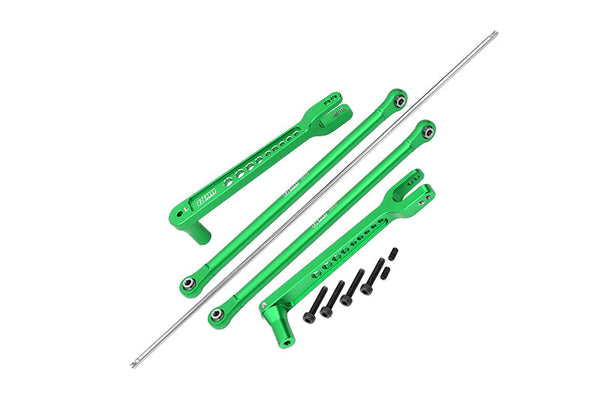 Aluminum 7075 Alloy Rear Anti Swing Rod & Stabilizer Bar For LOSI 1/6 8IGHT-X Super Lasernut 4WD Brushless Buggy LOS04019 Upgrades - Green