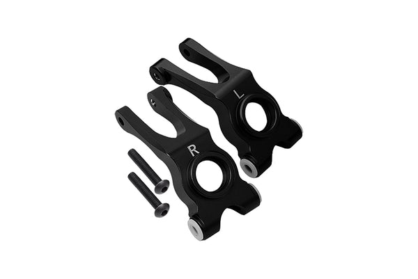 Aluminum Rear Knuckle Arm For Arrma 1:10 GRANITE / BIG ROCK 3S / BIG ROCK V3 3S / VORTEKS 3S - 1Pr Set Black