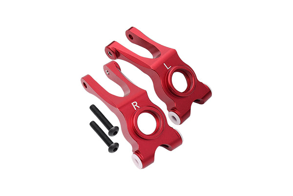 Aluminum Rear Knuckle Arm For Arrma 1:10 GRANITE / BIG ROCK 3S / BIG ROCK V3 3S / VORTEKS 3S - 1Pr Set Red