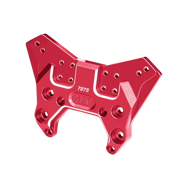 Aluminum 7075 Alloy Front Shock Tower For Arrma 1:7 MOJAVE 6S EXB / MOJAVE 6S RTR / MOJAVE 6S V2 Desert Truck Upgrades - Red