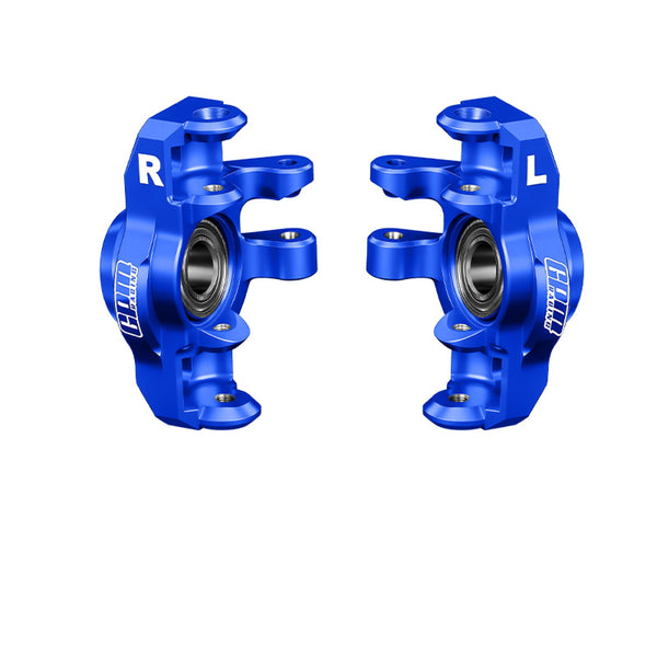Aluminum 7075-T6 Alloy Front Hub / Steering Blocks (Larger Bearings) For Arrma 1/16 Mini Kraton 3S Speed Truck-ARA2508 Upgrades - Blue