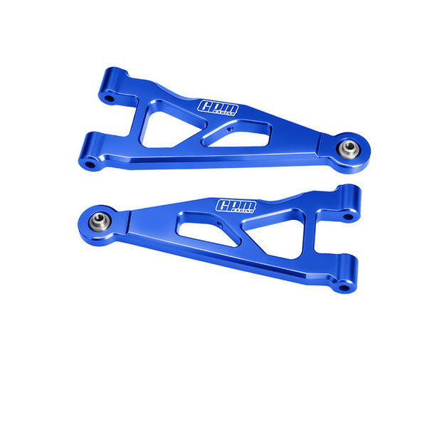 Aluminum 7075-T6 Alloy Front Lower Suspension Arms For Arrma 1/16 Mini Kraton 3S Speed Truck-ARA2508 Upgrades - Blue