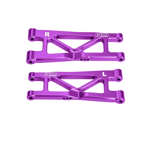 Aluminum 7075-T6 Alloy Rear Lower Suspension Arms For Arrma 1/16 Mini Kraton 3S Speed Truck-ARA2508 Upgrades - Purple