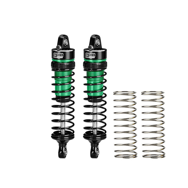 Aluminum Alloy Rear Shock Absorbers 74mm For Arrma 1/16 Mini Kraton 3S Speed Truck-ARA2508 Upgrades - Green